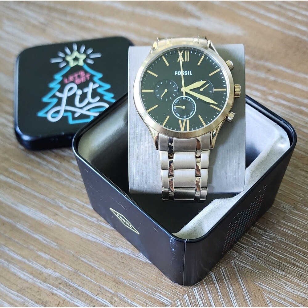 Fossil BQ2362 Fenmore Multifunction Gold-Tone Stainless Steel Watch44 mm(s)